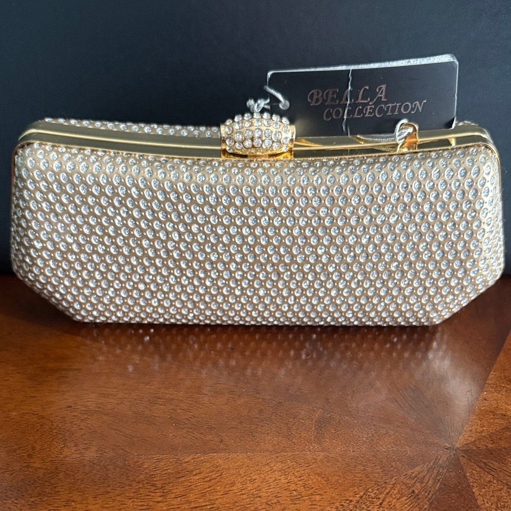 Gold and Silver Clutch Bag